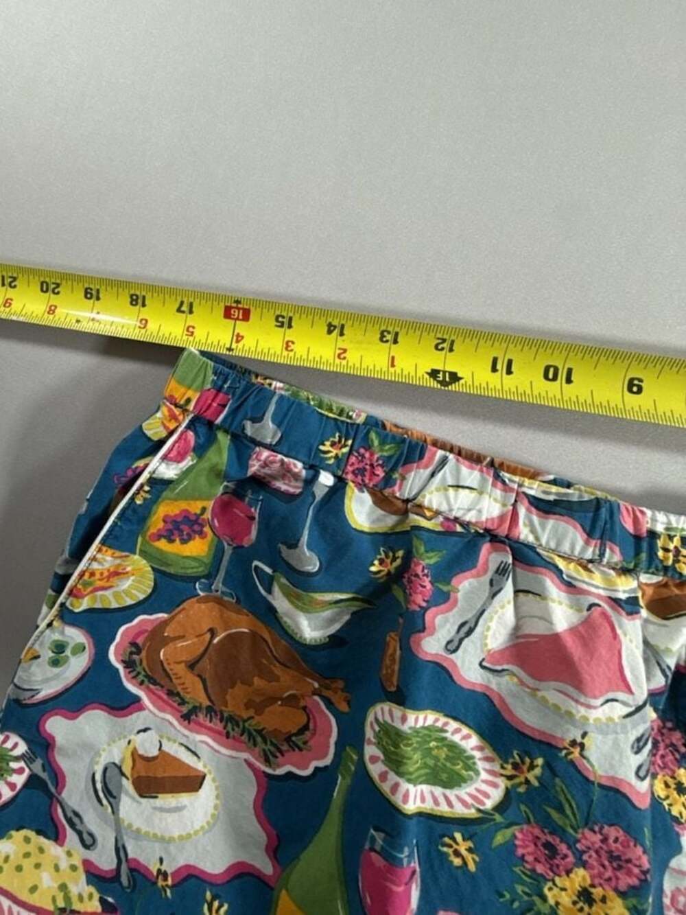Printfresh x Anthropologie Festive Feast Thanksgiving Dinner Long Sleeve Pajama - Picture 12 of 16